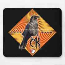 CROW KNOW PYRAMID mousepads