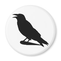 Crow Fridge Magnets