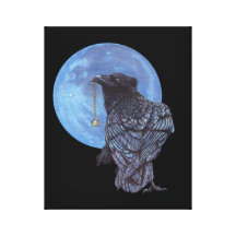 Crow Moon Gallery Wrap Canvas