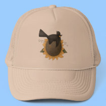 Crow on Sunflower hats
