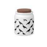Crow Pattern. Candy Jars