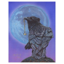 Crow Raven Blue Moon Moonstone flyers by artbyakiko Crow Raven Blue Moon Moonstone flyers
