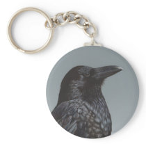 Crow Raven Key Chain