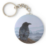 Crow Raven Mountains Key Chain keychains