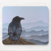 Crow Raven Mouse Pad