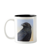 Crow Raven Sunset Painting Art Mug