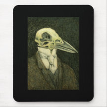 Crow Skull Mousepad Mouse Mat