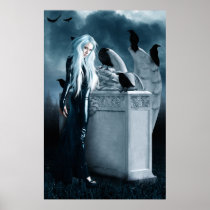 Crow Witch Canvas Print