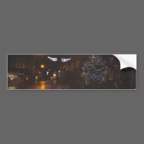 Crowborough Snow at Night bumper stickers