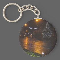 Crowborough Snow at Night keychains