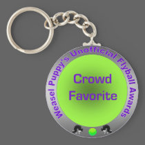 Crowd Favorite Unofficial Flyball Award keychains