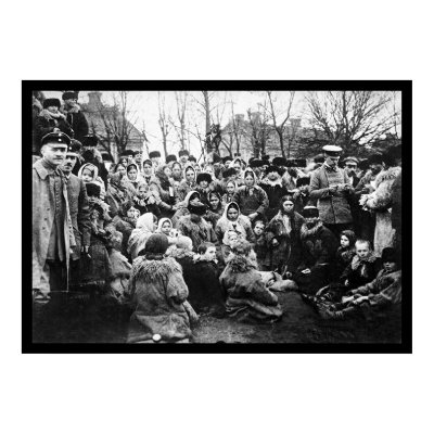 Crowd of Jewish Refugees in Russia 1912 Posters by lc_vintagephotos