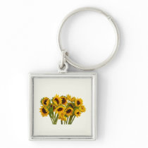 Crowd of Sunflowers keychains