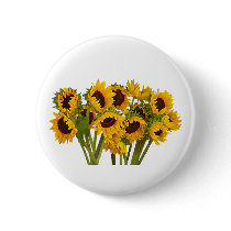 Crowd of Sunflowers buttons