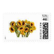 Crowd of Sunflowers stamps