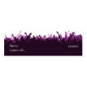 Crowd - Purple business cards by playlist Crowd - Purple business cards