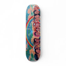 Crowd w/ Rainbow skateboards by 954noise Crowd w/ Rainbow skateboards