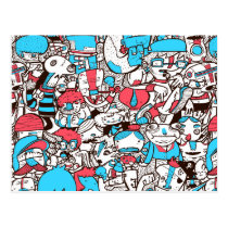 Crowded 1 postcards