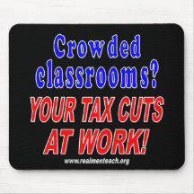 Crowded classrooms (black) mouse pad
