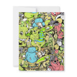 crowded monsters colorful custom invite