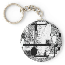 Crowded Room Key Chain