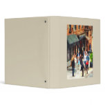 Crowded Sidewalk in New York Vinyl Binder