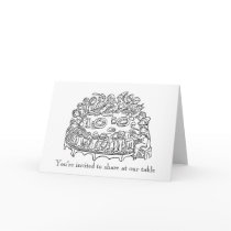 Crowded Table Invitation Cards by AnnArkey Crowded Table Invitation Cards