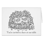 Crowded Table Invitation Cards