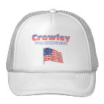 Crowley for Congress Patriotic American Flag Hats