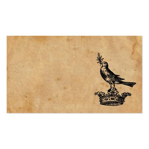 Crown and Bird Business Card (front side)