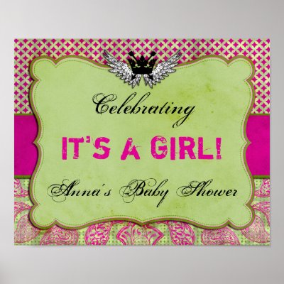 A really cool banner sign for any baby shower or theme