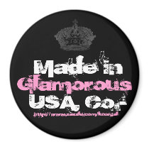 Crown Black/Pink/White Magnet