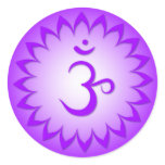 Crown Chakra - Sahasrara Round Sticker