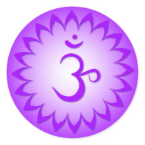 Crown Chakra - Sahasrara stickers by livingzen Crown Chakra - Sahasrara stickers