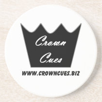 Crown Cues Logo coasters