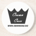 Crown Cues Logo coasters