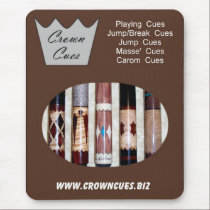 Crown Cues Poster Pad mousepads