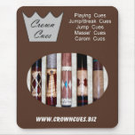 Crown Cues Poster Pad Mousepad