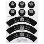 Crown Cupcake Wrappers Keep Calm Black Letterhead