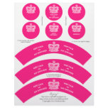 Crown Cupcake Wrappers Keep Calm Pink 2 Letterhead