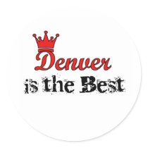 Crown Denver stickers by USAcities Crown Denver stickers
