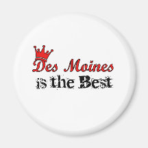 Crown Des Moines Magnet