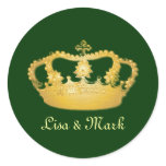 Crown Design II -  Gold Sticker
