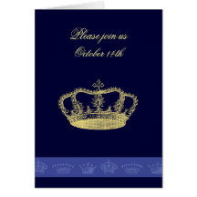 Crown Designs - Blue Cards