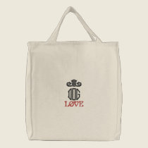 Crown Dog Love Light Embroidered Bag embroidered bags