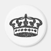 Crown graphic design fridge magnets