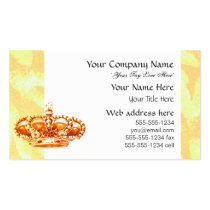 Crown in Gold business cards