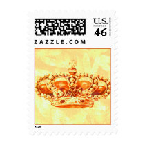 Crown in Gold Postage Stamps