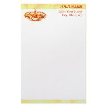 Crown in Gold Personalized Stationery
