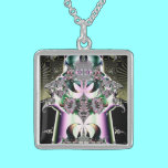 Crown Jewel Lotus Flower Fractal necklaces